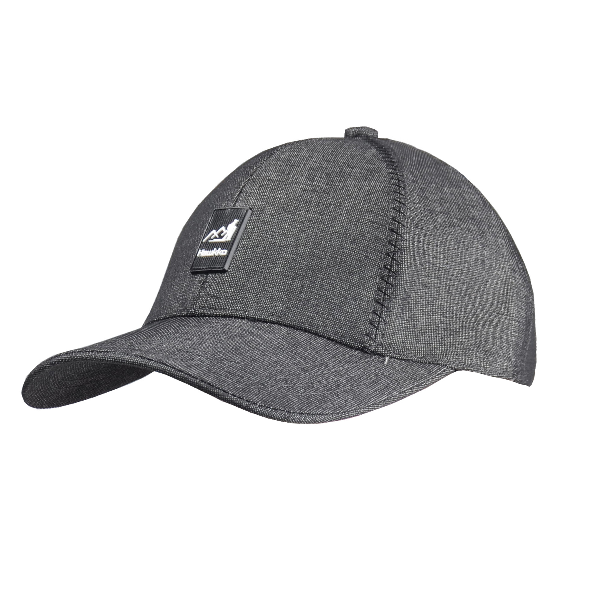 Cap Hat Men's Ladies Simple Big Size Cap for sports Running Fishing Mountain climbing(Black)